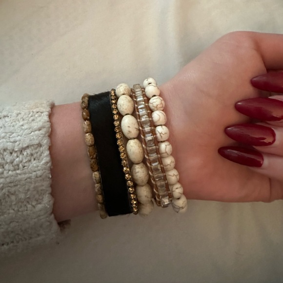 Victoria Emerson Stacked Cuff Bracelet - Picture 3 of 10